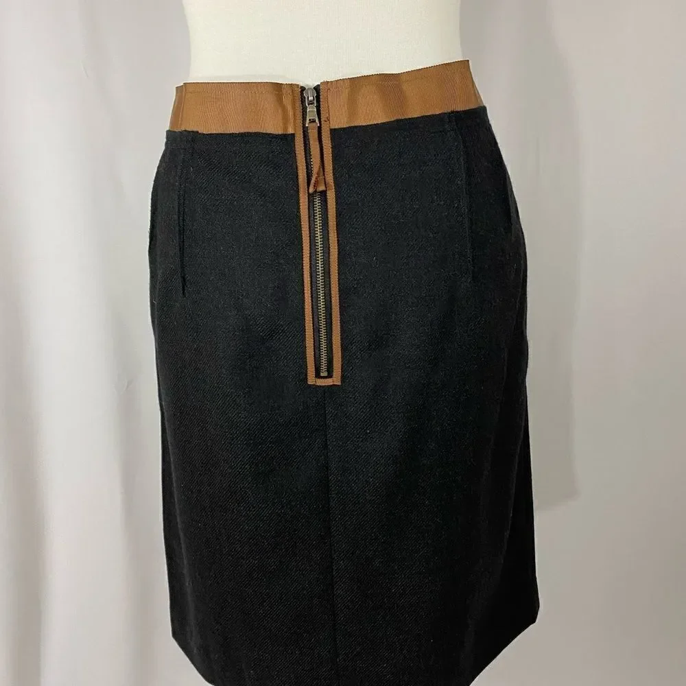 NWT Loft Black Wool Skirt